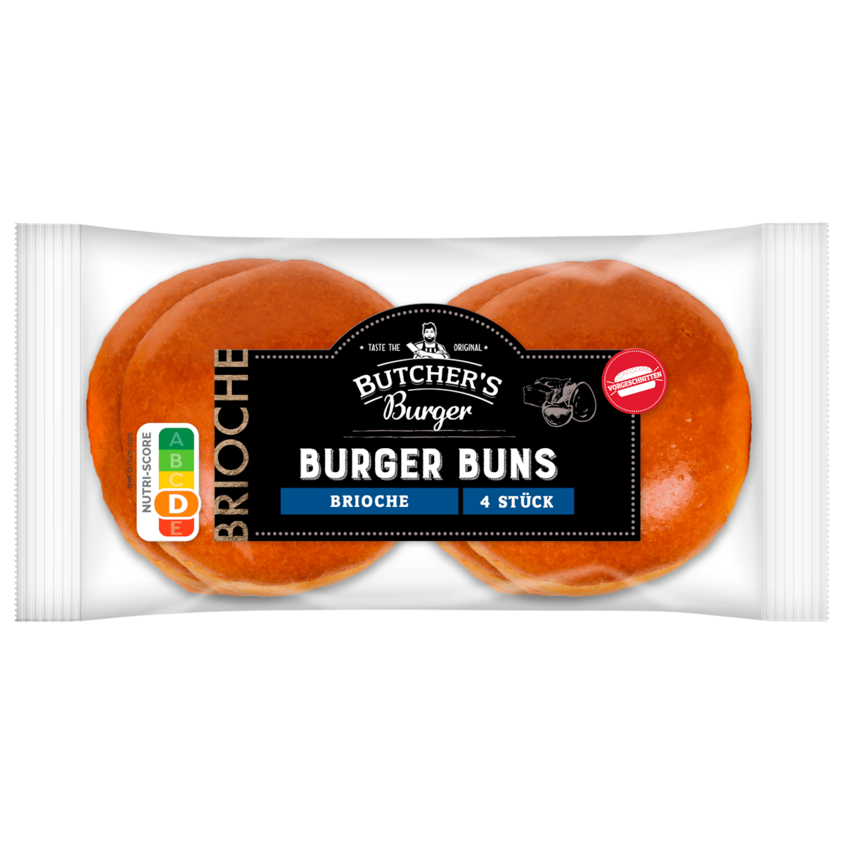 Butcher's Burger Brioche Burger Buns 4 Stück