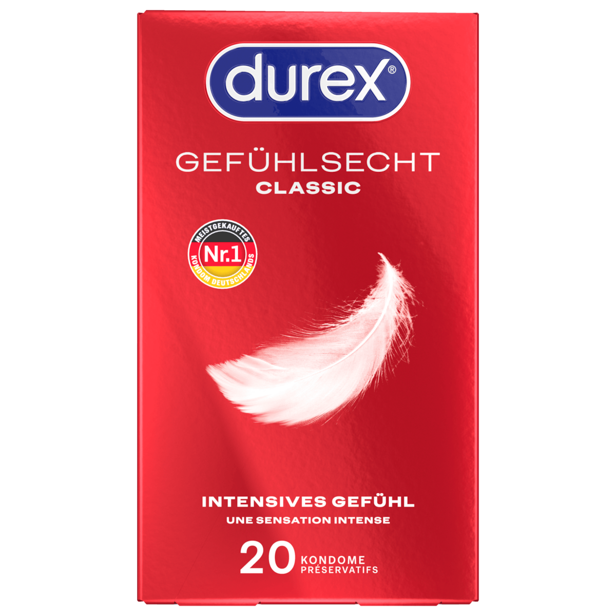 Durex Kondome Gefühlsecht Classic 20 Stück