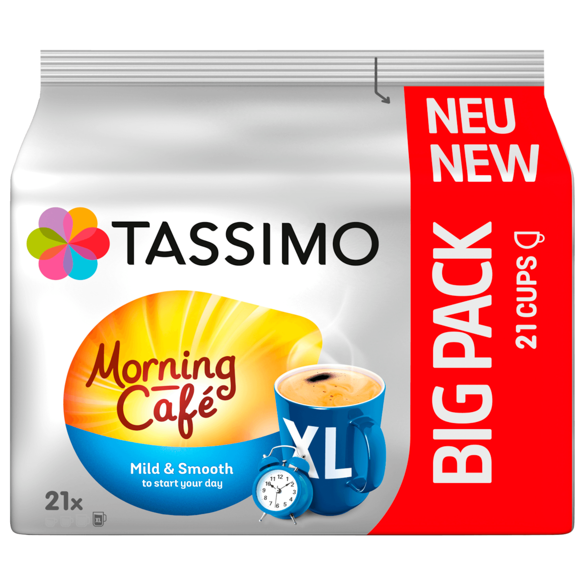 Tassimo Kaffeekapseln Morning Café mild & smooth 147g, 21 Kapseln