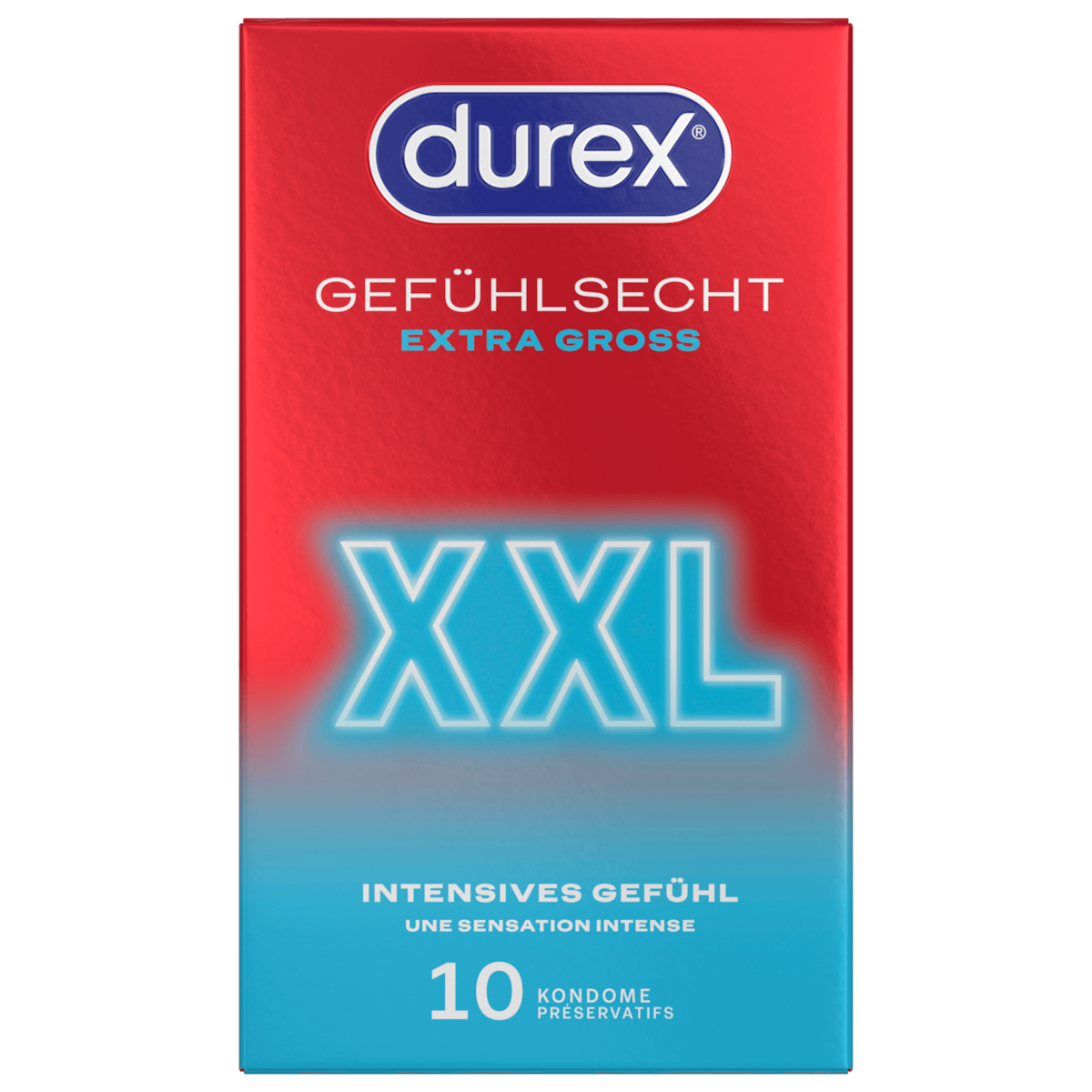 Durex Kondome Gefühlsecht Extra Gross XXL 10 Stück