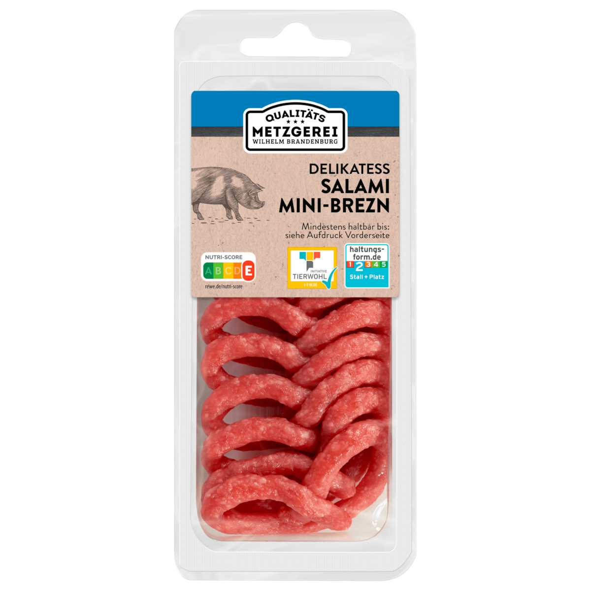 Wilhelm Brandenburg Salami in Brezelform 80g