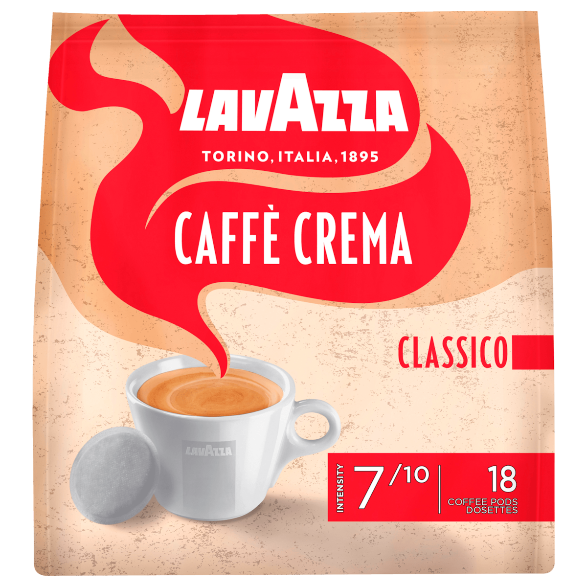 Lavazza Caffè Crema Classico 125g, 18 Pads