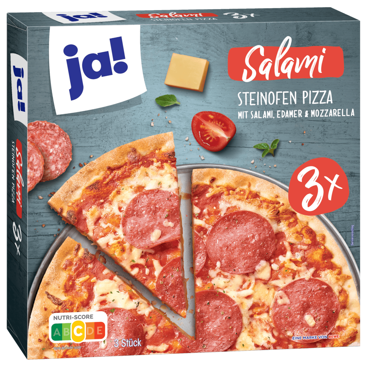 ja! Pizza Salami 3x350g
