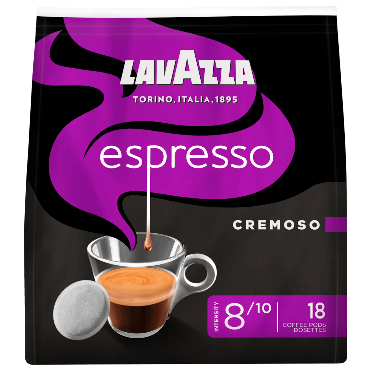 Lavazza Espresso Cremoso 125g, 18 Pads