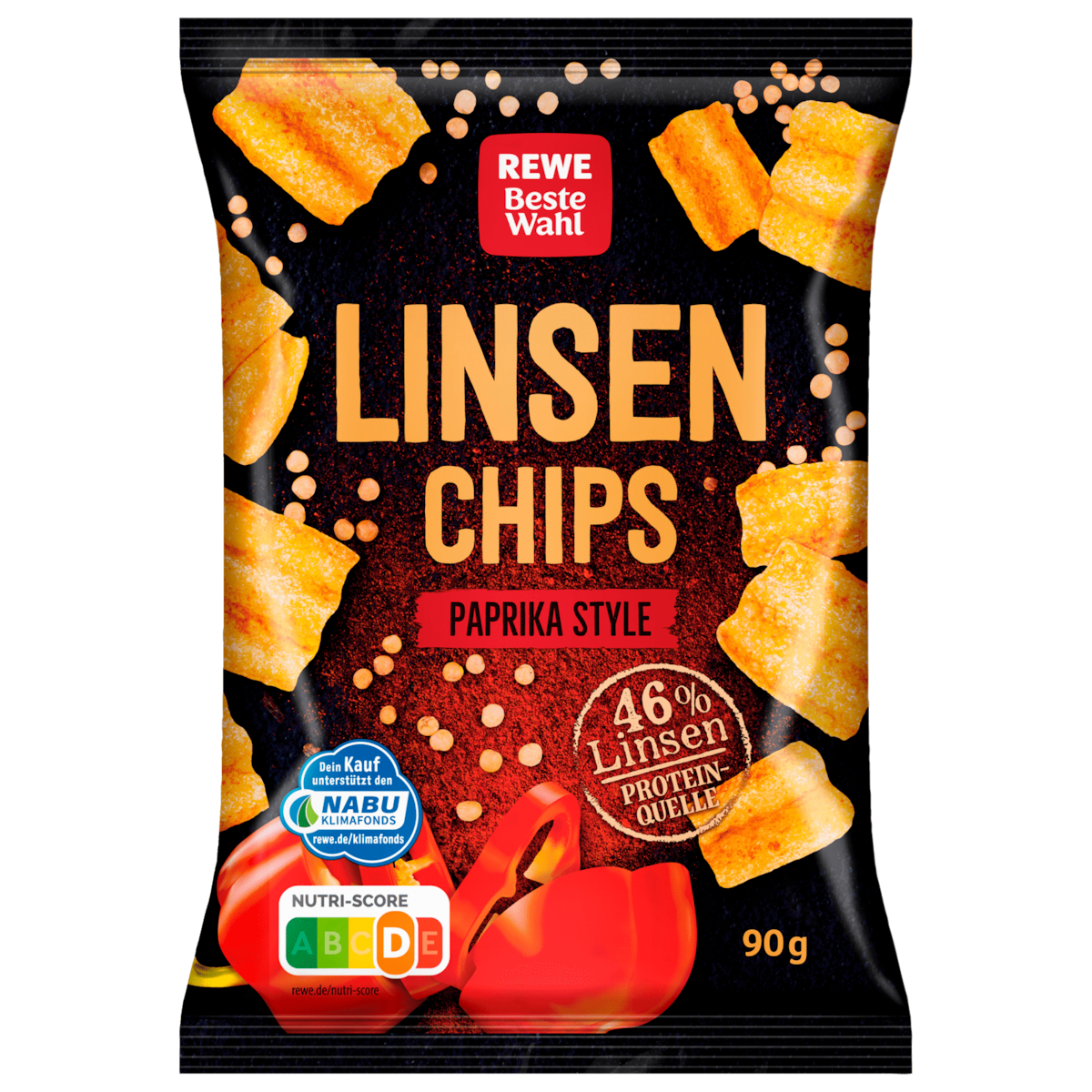 REWE Beste Wahl Linsen Chips 90g