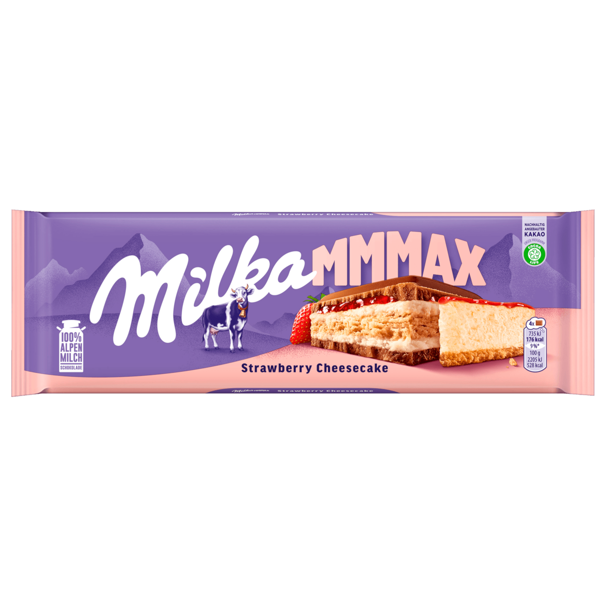 Milka Schokolade Strawberry Cheesecake 300g