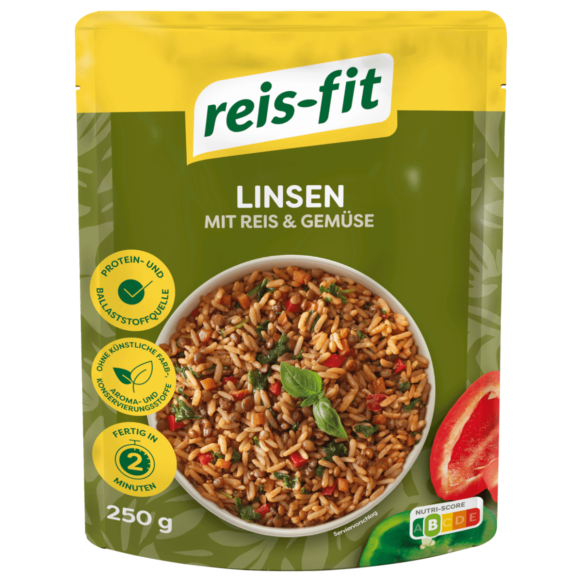 Reis-fit Linsen mit Reis & Gemüse 250g