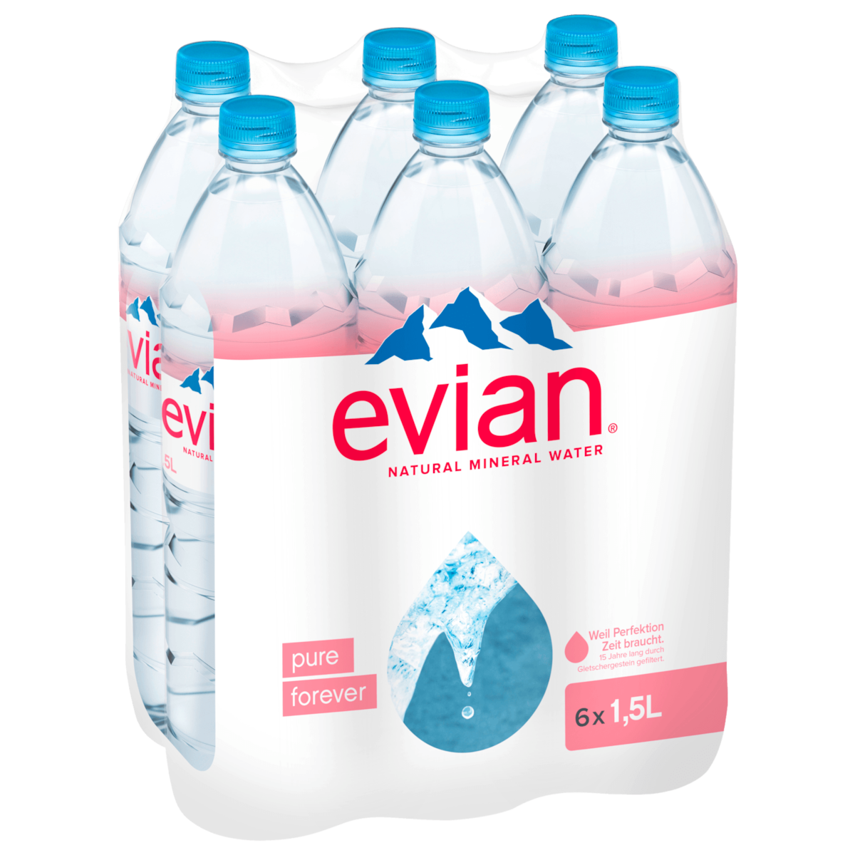 Evian Mineralwasser Still 6x1,5l