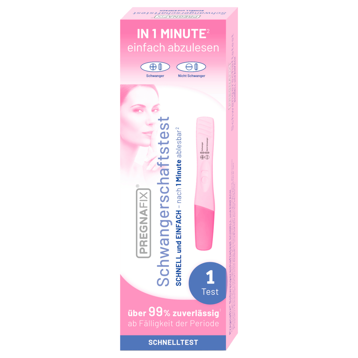 Pregnafix Schwangerschaftstest Schnell und Einfach 1 Stück