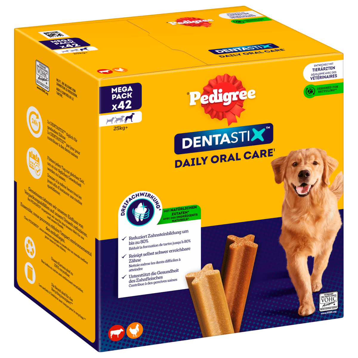 Pedigree Dentastix Daily Oral Care für große Hunde 42 Stück