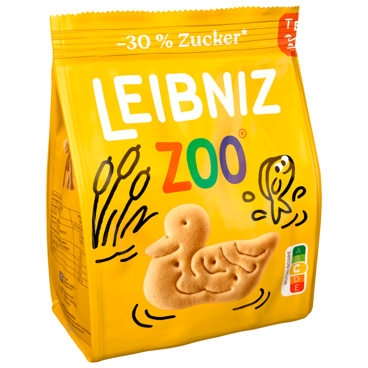 Leibniz Zoo Kekse weniger Zucker 125g