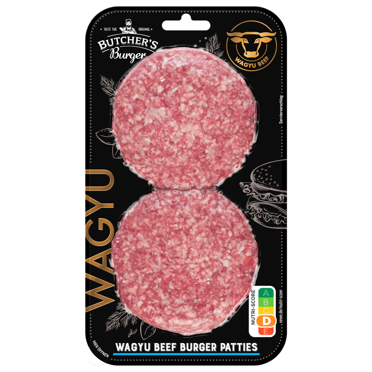 Butcher's Burger Wagyu Beef Burger Patties 230g