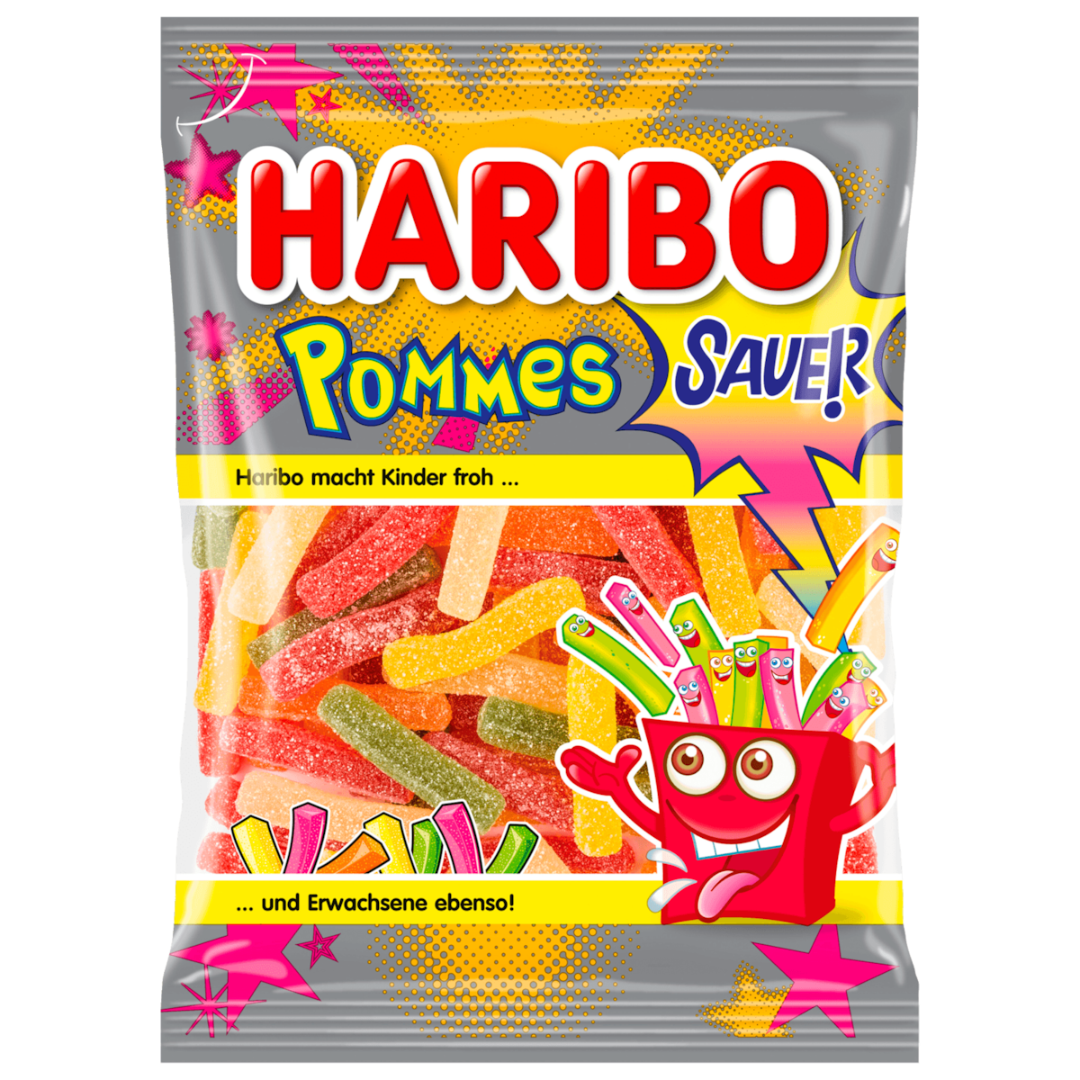 Haribo Fruchtgummi Pommes Sauer 175g