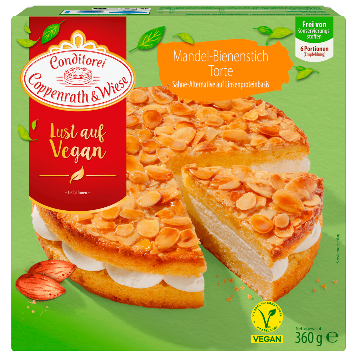 Coppenrath & Wiese Mandel-Bienenstich Torte vegan 360g