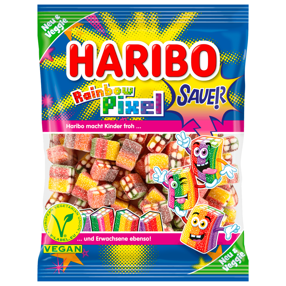 Haribo Rainbow Pixel vegan 160g