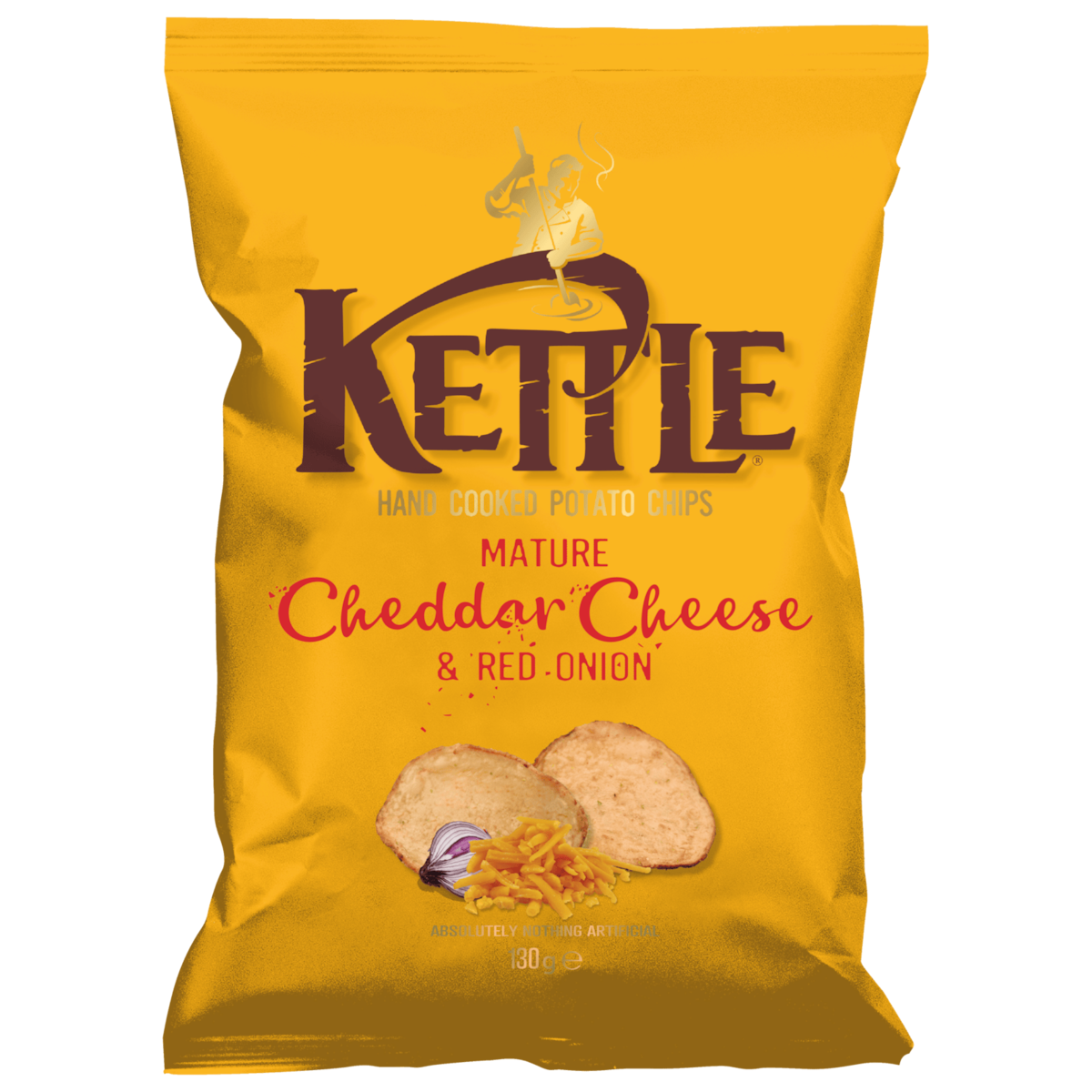 Kettle Chips Cheddar Cheese & Red Onion 130g