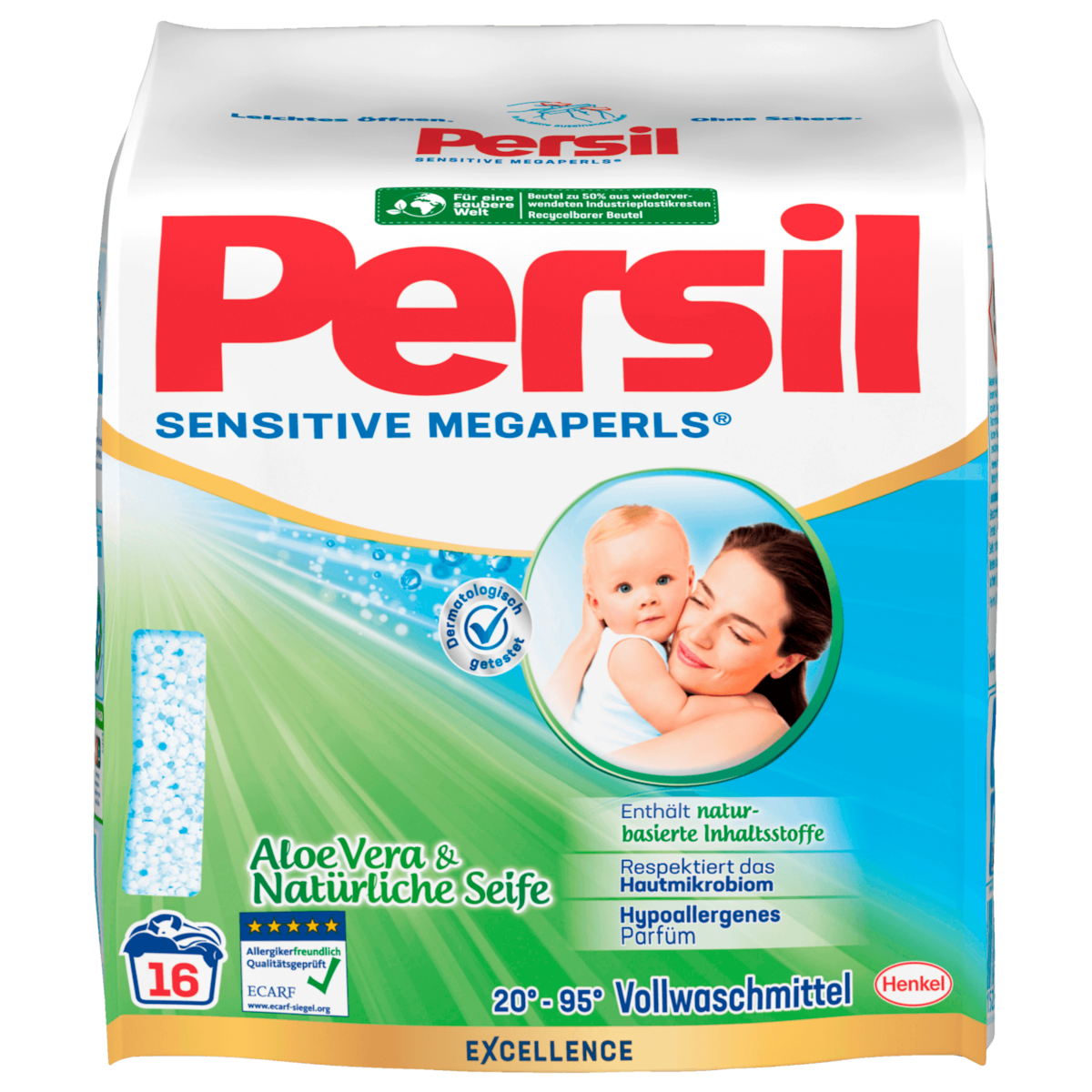 Persil Vollwaschmittel Sensitive Megaperls 1,04kg 16WL