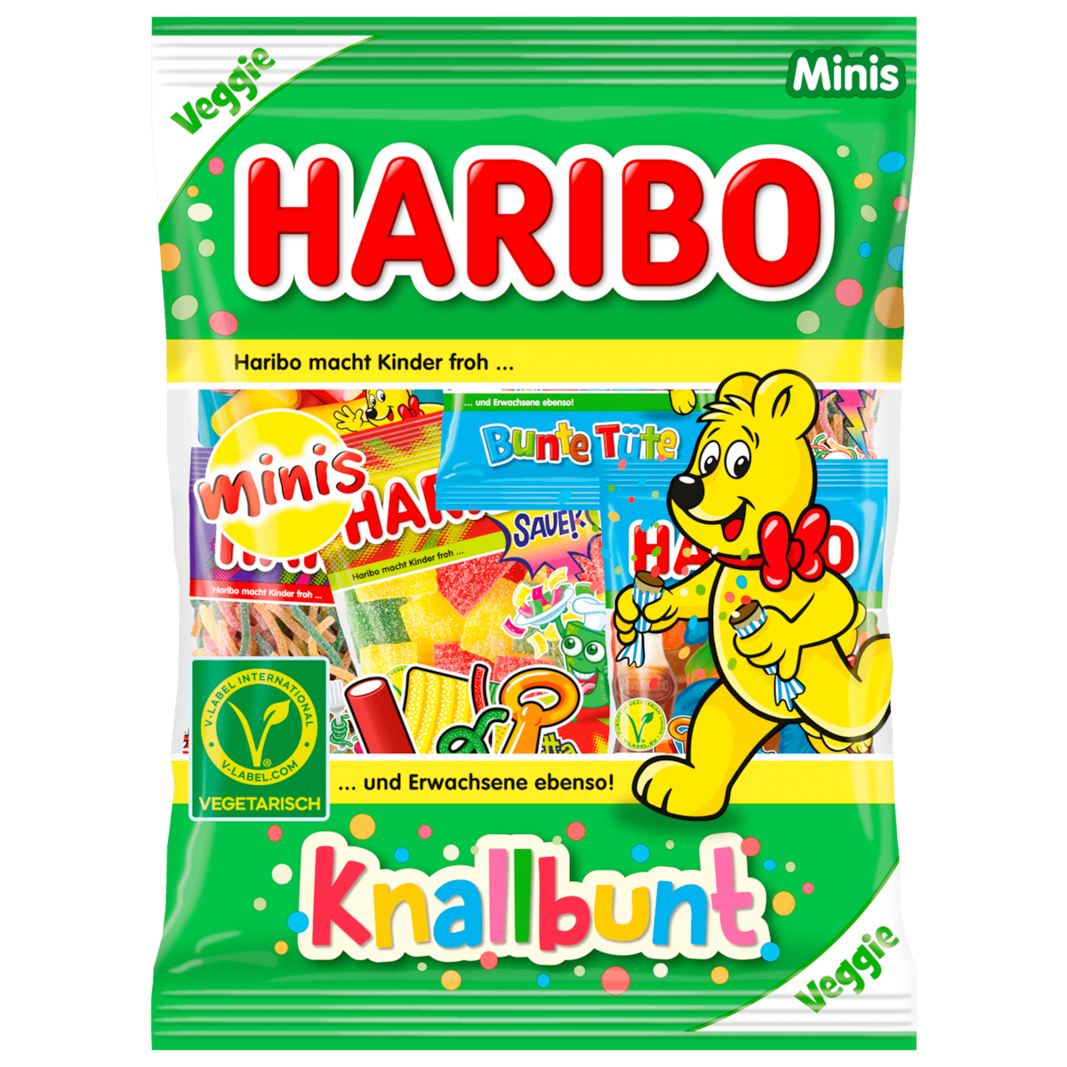 Haribo Fruchtgummi Minis Knallbunt 230g