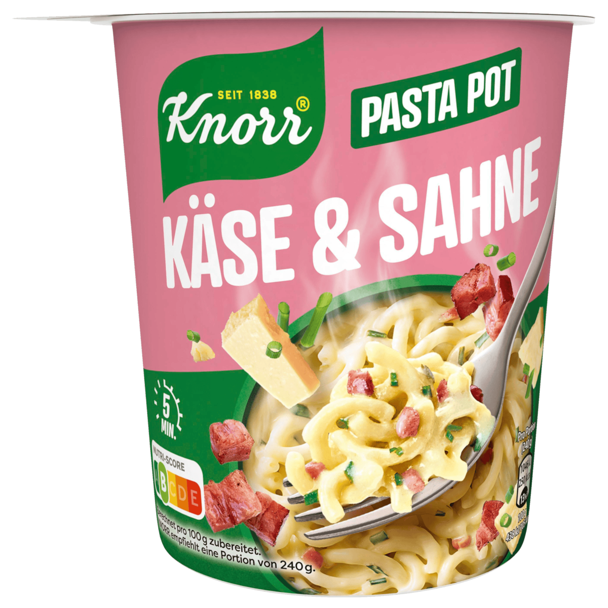 Knorr Pasta Snack Pot Käse & Sahne 63g