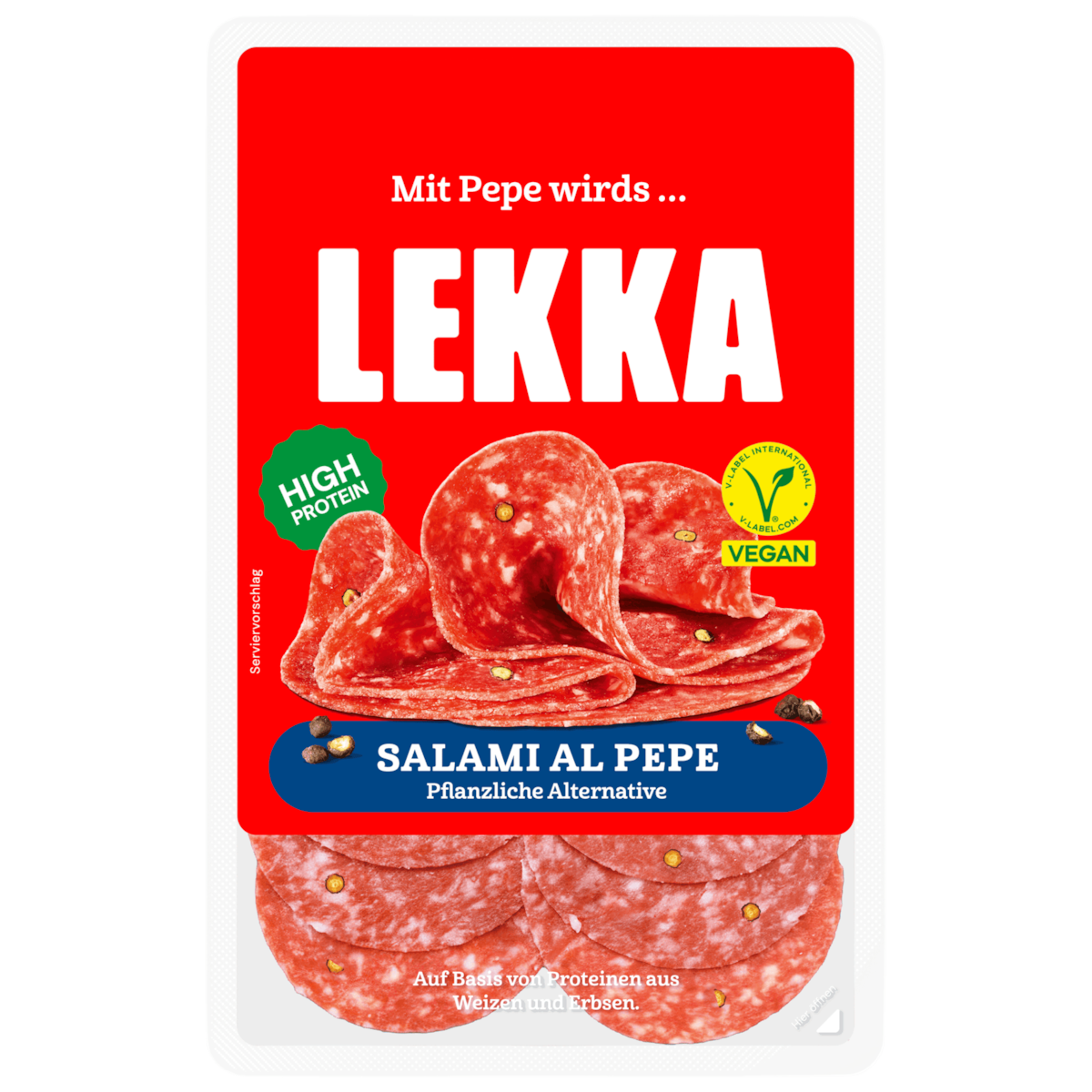 LEKKA Salami Al Pepe Vegan 70g