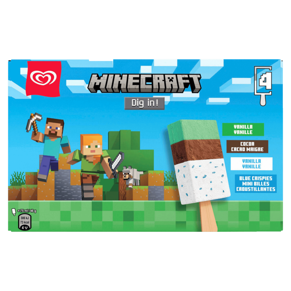 Langnese Minecraft Eis 300ml