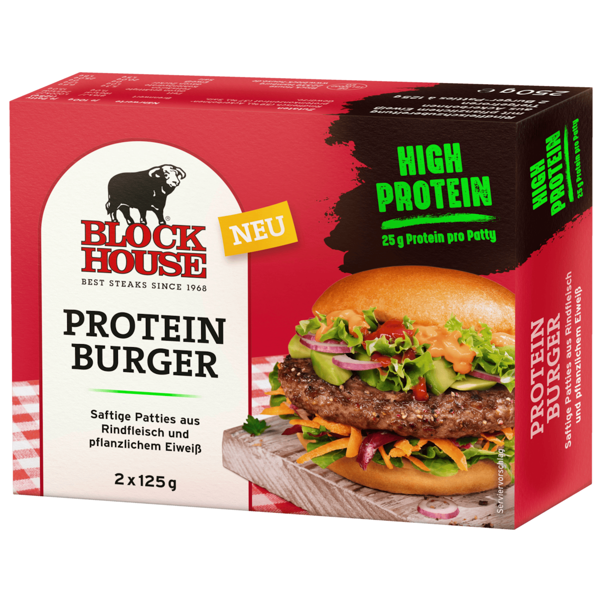 Block House Protein Burger 250g