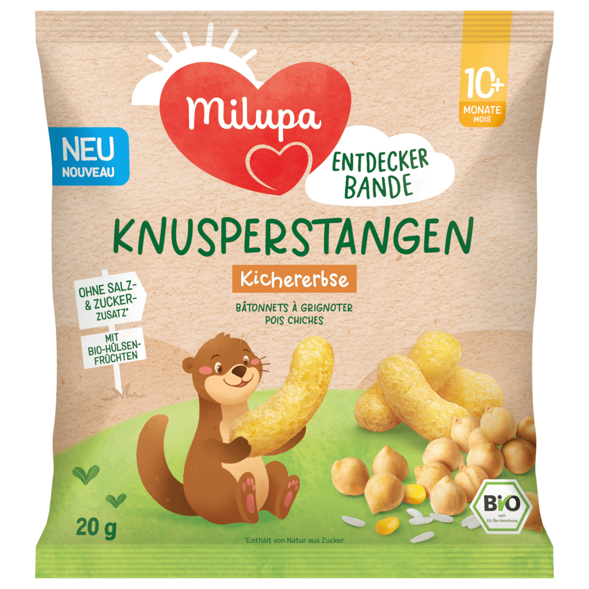 Milupa Bio Knabberstangen Kichererbse 20g