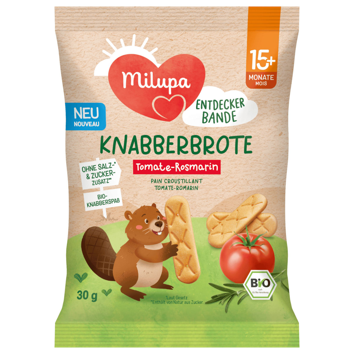Milupa Knabberbrote Tomate-Rosmarin 30 g