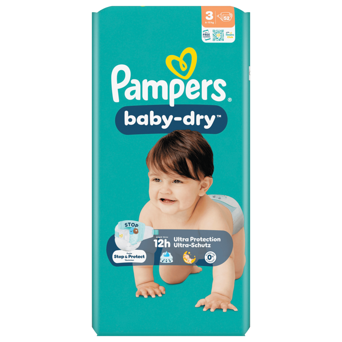 Pampers Baby-Dry Windeln Gr.3 6-10kg 52 Stück