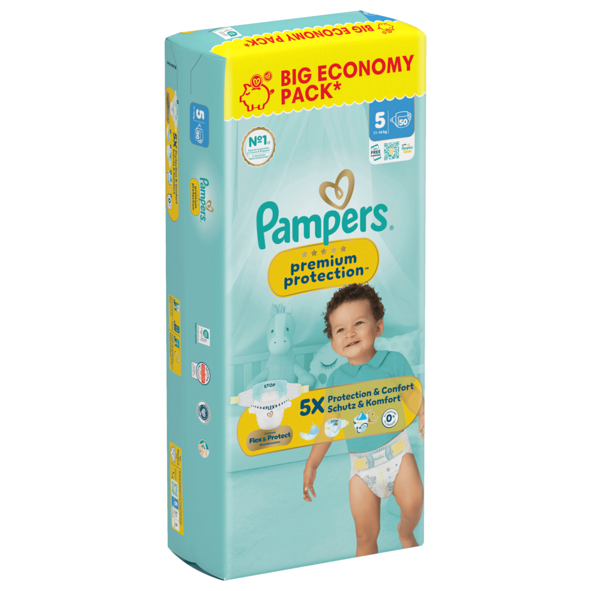 Pampers Premium Protection Windeln Gr.5 11-16kg 50 Stück