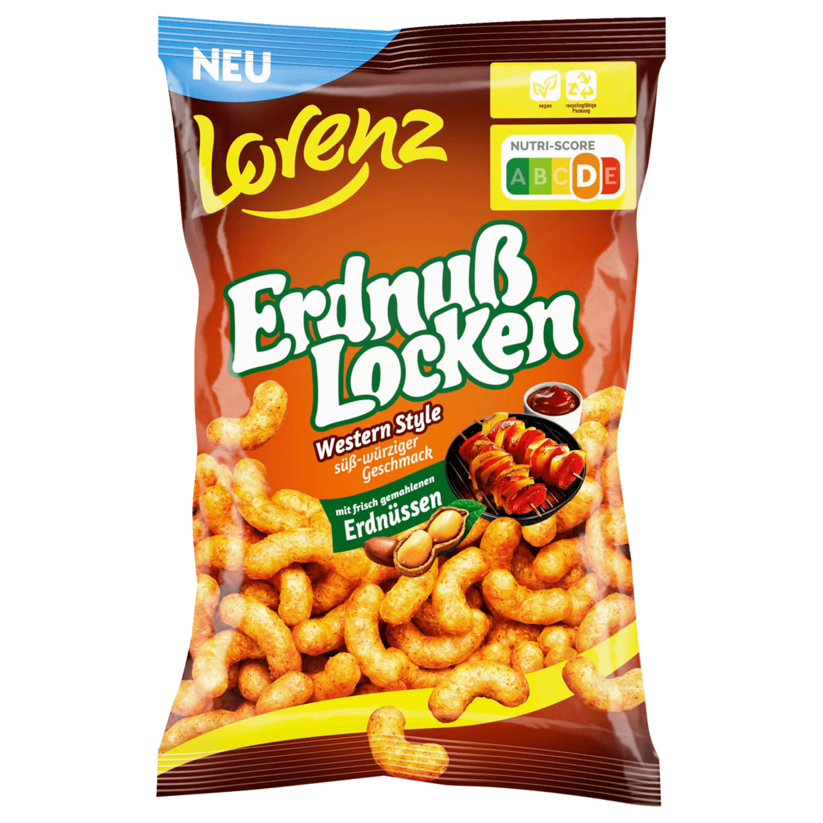 Lorenz Erdnuss Locken Western Style 150g