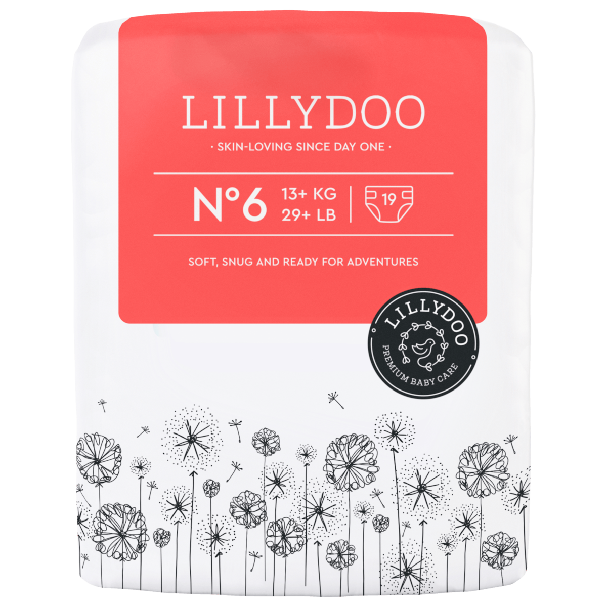 Lillydoo Windeln Gr. 6 13+kg 19 Stück