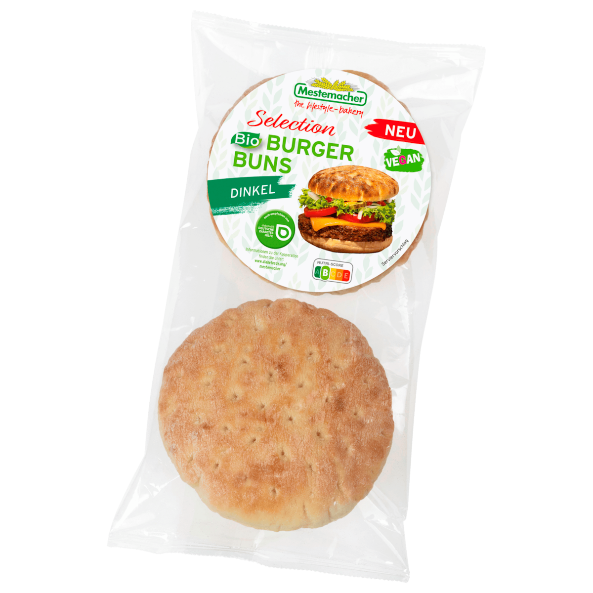 Mestemacher Bio Burger Buns Dinkel 200g