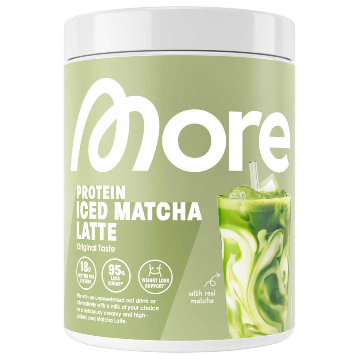 More Protein Iced Coffee Matcha Latte 300g