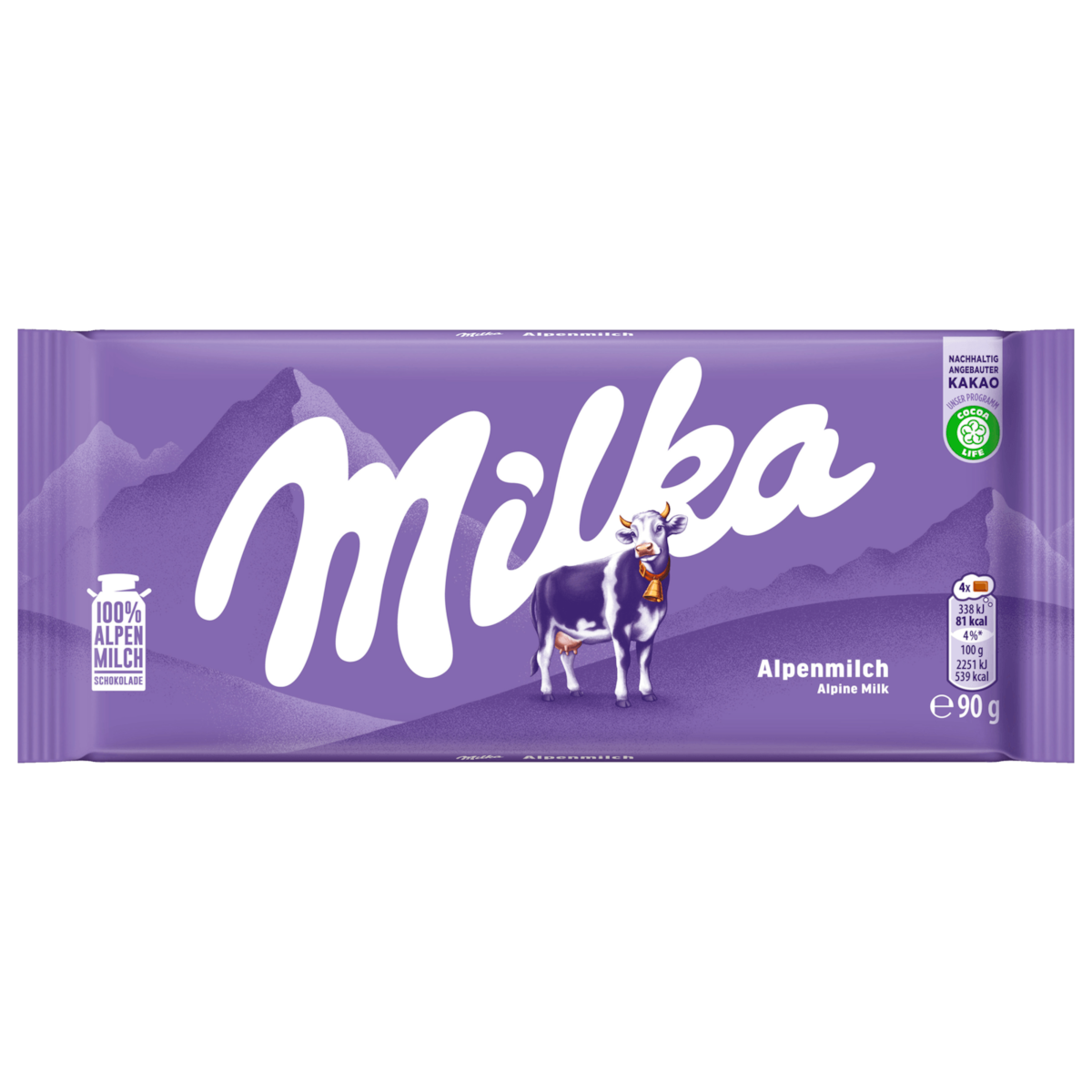 Milka Schokolade Alpenmilch 90g