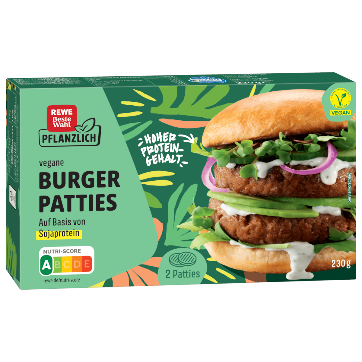 REWE Beste Wahl Burger Patties vegan 230g