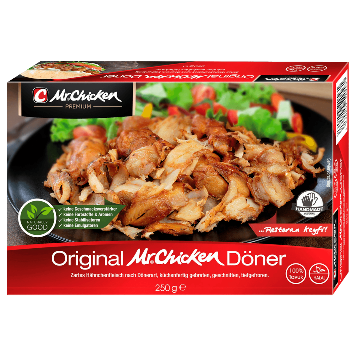 Vossko Original Mr. Chicken Döner Kebabfleisch 250g