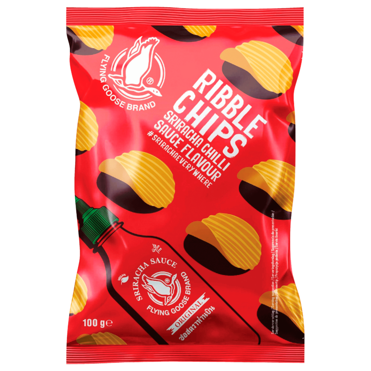 Flying Goose Ribble Chips Sriracha Chili 100g