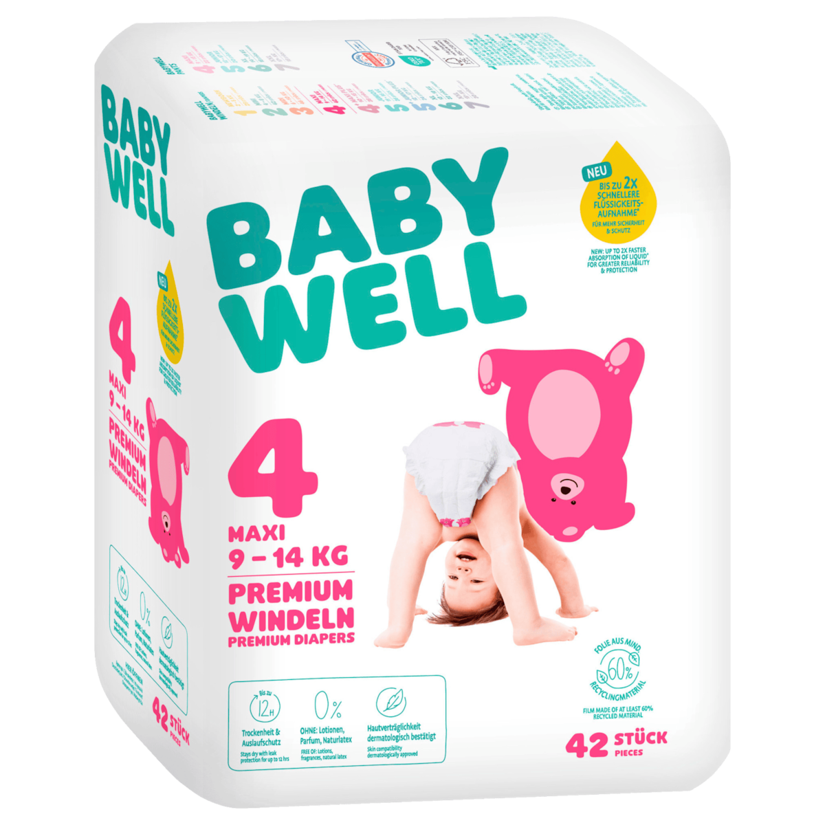 Babywell Windeln Gr.4 9-14kg 42 Stück