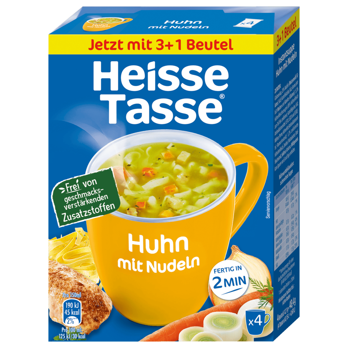 Erasco Heisse Tasse Huhn mit Nudeln 48,4g
