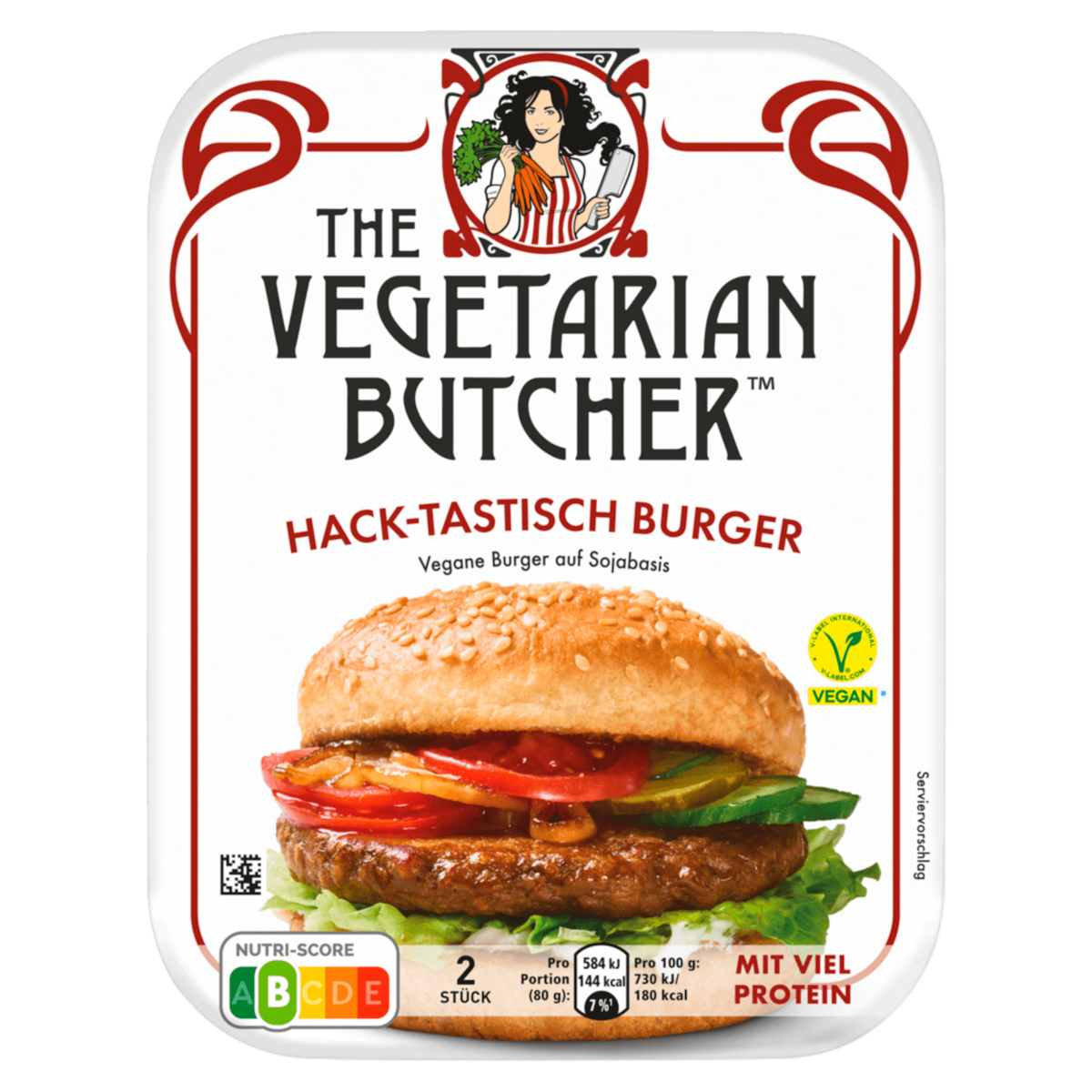 The Vegetarian Butcher Hack-Tastisch Burger auf Sojabasis vegan 160g