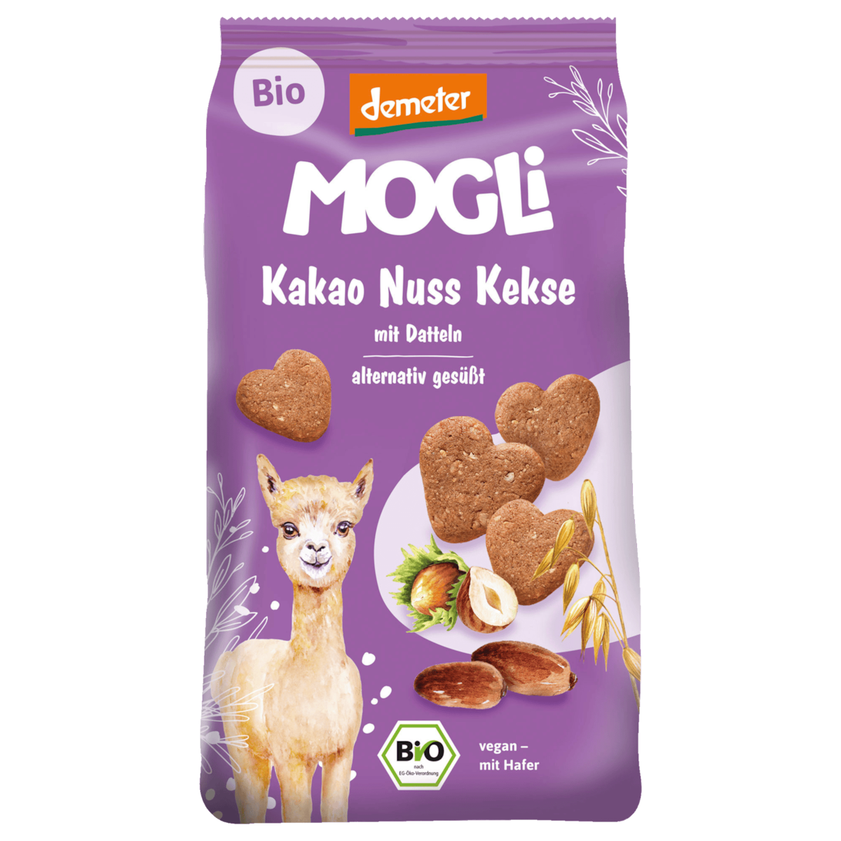 Mogli Bio Demeter Kakao Nuss Kekse 125g