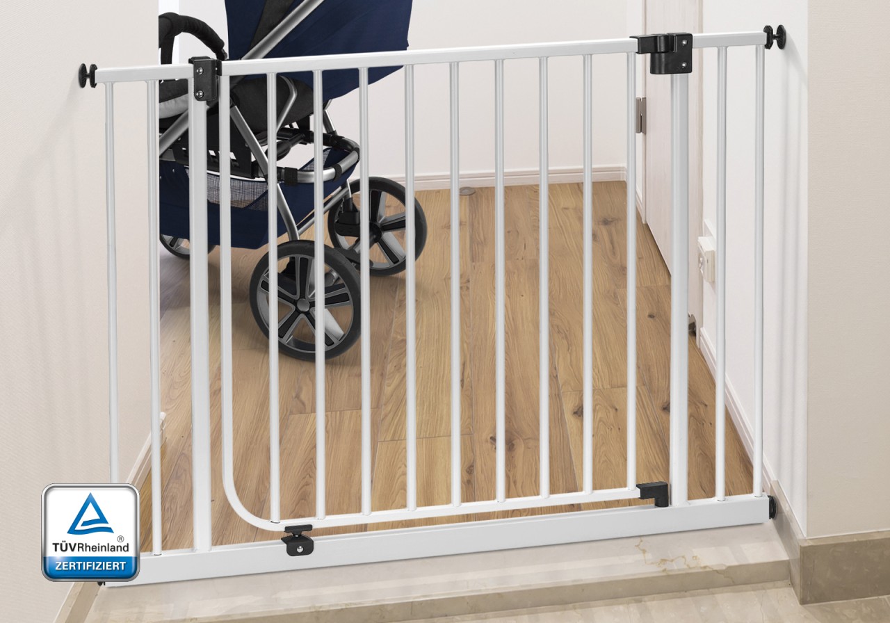 IMPAG® Absperrgitter Easy Step Drive in® mit breiter Tür 83 - 312 cm''