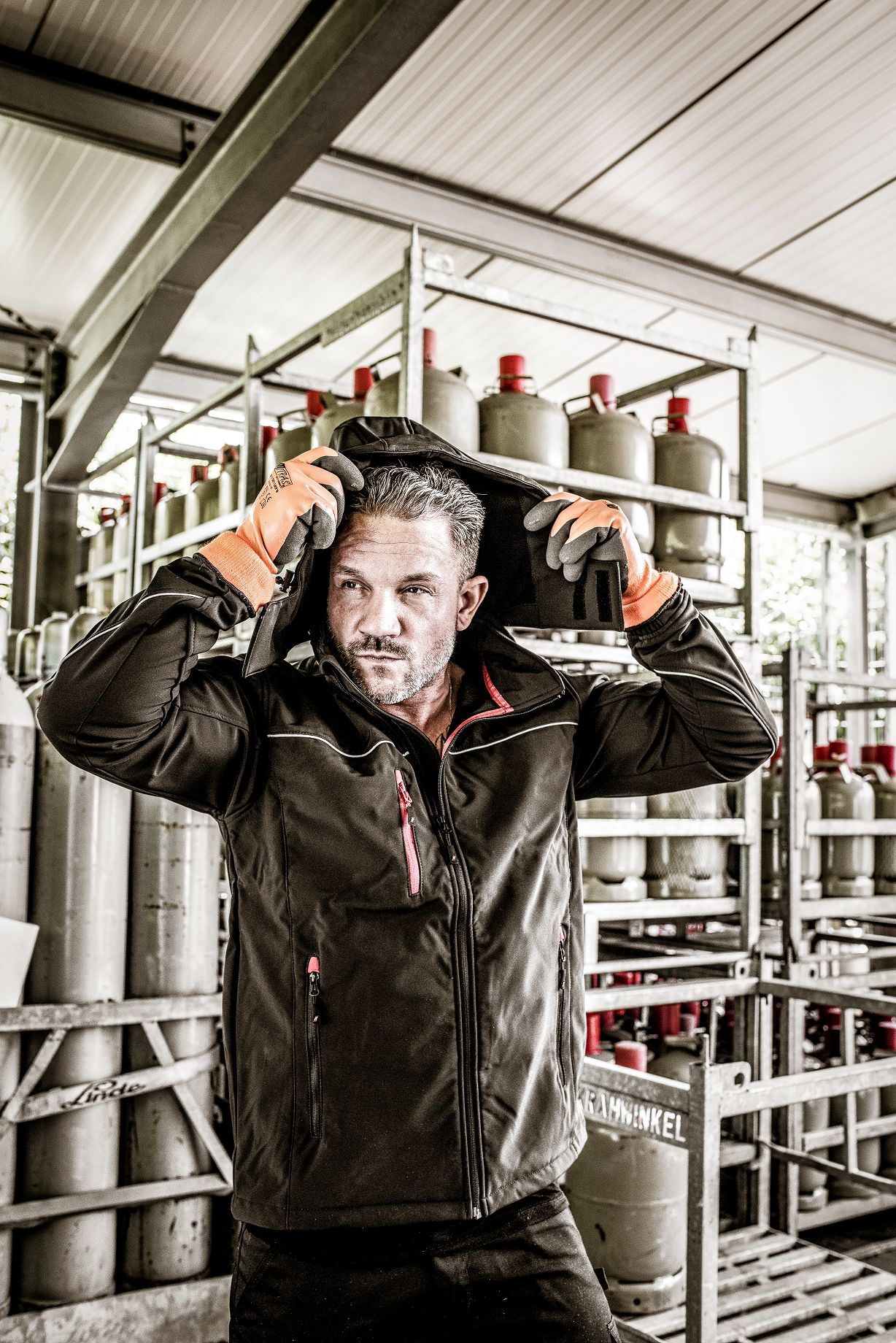 Kapuze für MOTION TEX LIGHT Softshelljacke Weste