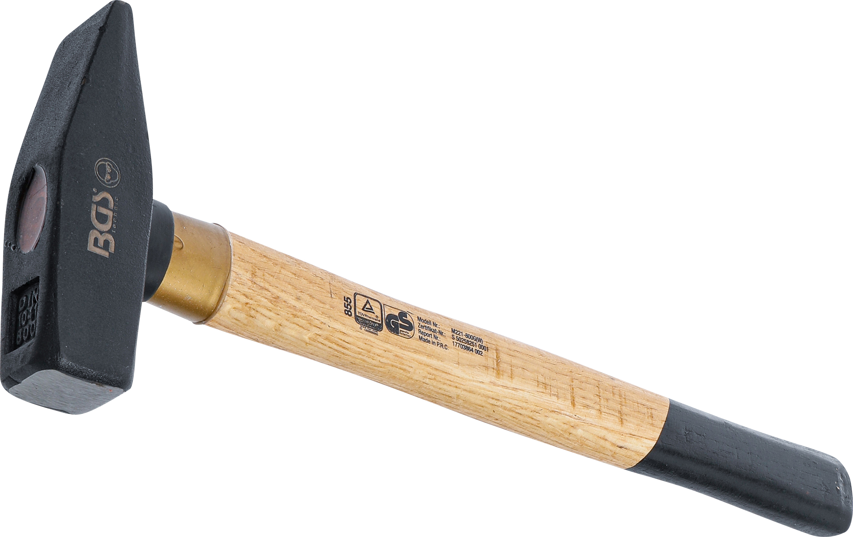 Schlosserhammer  Holz-Stiel  DIN 1041  800 g