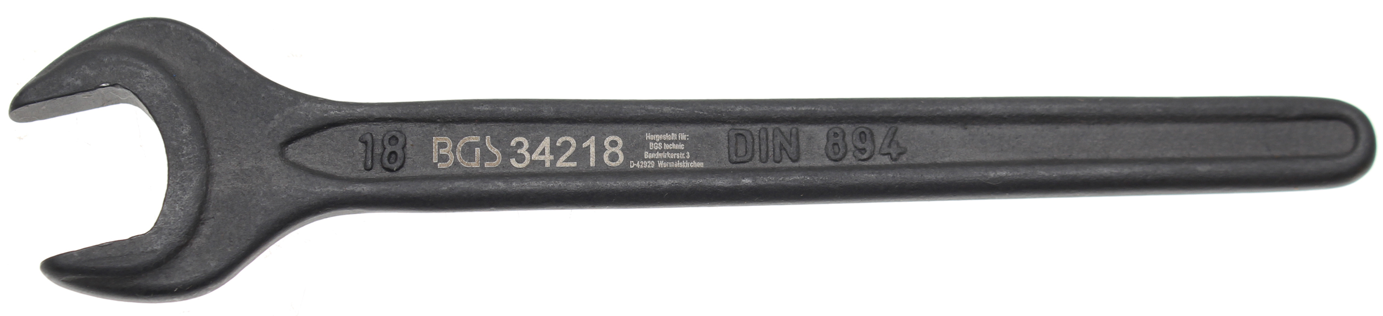 Einmaulschlüssel  DIN 894  SW 18 mm