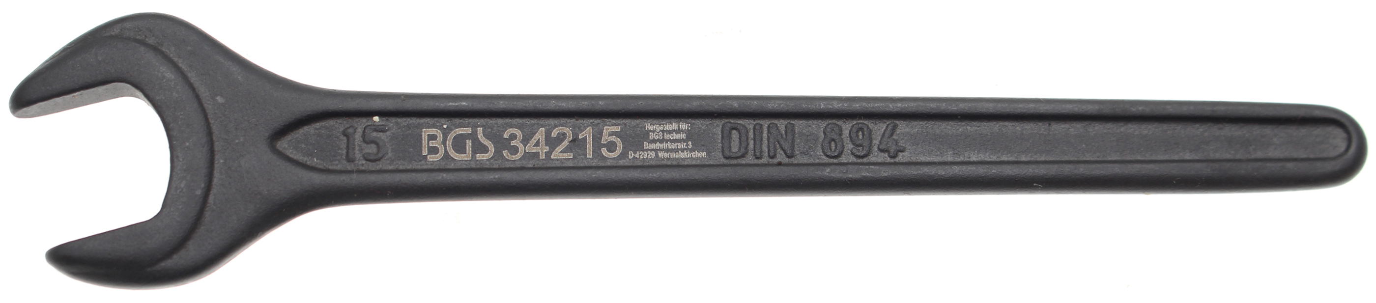 Einmaulschlüssel  DIN 894  SW 15 mm