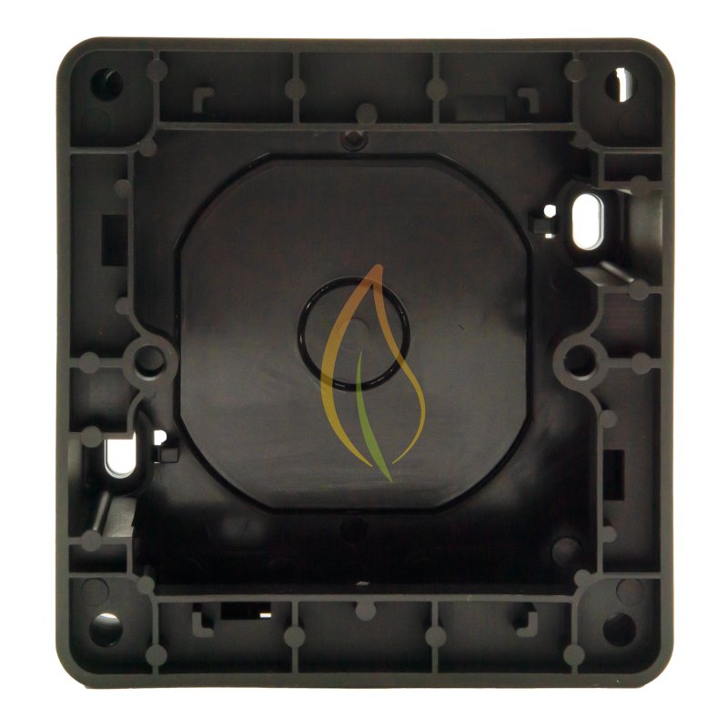 Aufputzdose für E & M3-Serie Thermostat schwarz