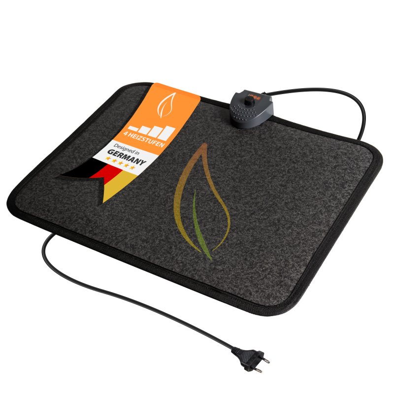 PVC-Heizmatte 40x50cm mit Fußschalter und Timer