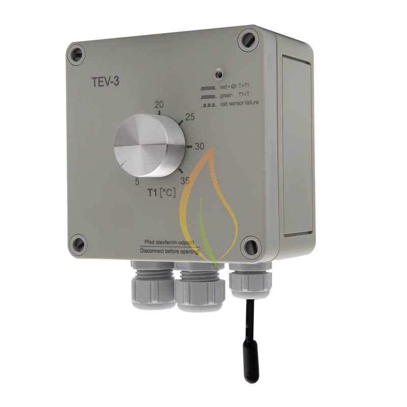 TEV-3 Aufputz Thermostat für Kühl- und Heizbetrieb